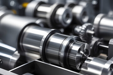 Industrial Machinery in a Modern Manufacturing Facility with Advanced Metalworking Processes