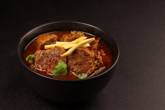 Nihari or Beef Shank Stew is Indian Beef Stew with Large Chunks of Beef Shanks in a Gravy Sauce.