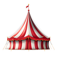 Circus tent isolated on transparent background