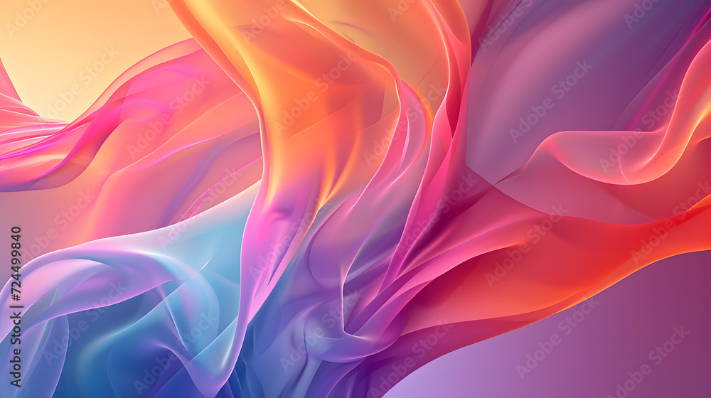 Fototapete a colorful abstract background with a very smooth wallpaper powerpoint , smoke background with wavy 