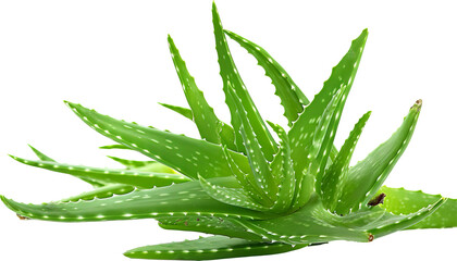 Obraz premium Aloe vera plant isolated on transparent background. PNG