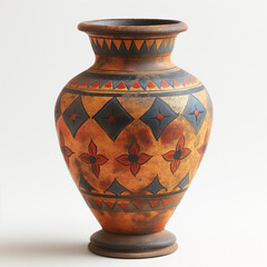 egypt  antique vase isolated on white