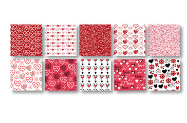 Valentine's pattern set	