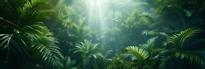 Fototapeta na wymiar Beautiful photo of a tropical forest for a background