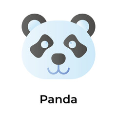 Naklejka premium Get your hold on this visually appealing panda icon, ready to use vector