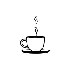 cup of coffee, a beautiful coffee cup .