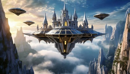 Skyborne Citadel: A Sci-Fi Saga of the Futuristic Flying Castle