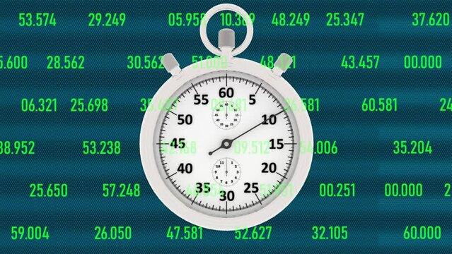 Illustrazione - Video. Tempo. Cronometro. Un minuto.