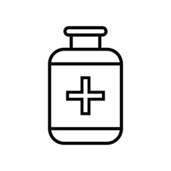 Immune system icon. Medical cross in the shield. Vector.