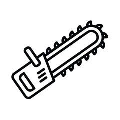 Chain saw icon vector illustration on trendy design