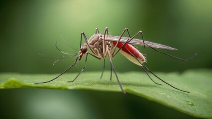 Mosquito on a leaf