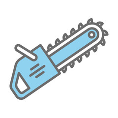Chain saw icon vector illustration on trendy design
