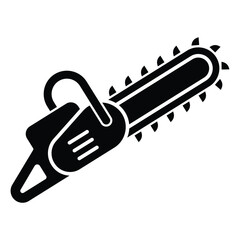 Chain saw icon vector illustration on trendy design