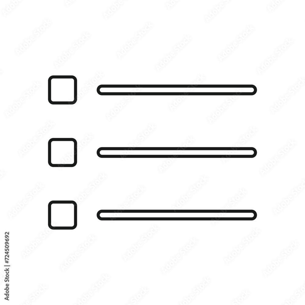Leinwandbilder set of burger website navigation menu icons. vector set of ui design elements. interface design vect