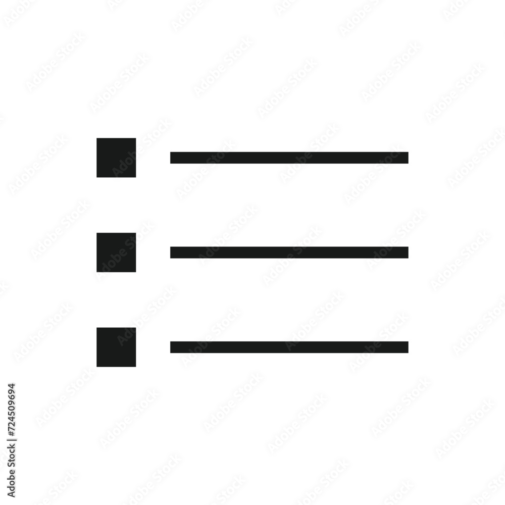 Leinwandbilder set of burger website navigation menu icons. vector set of ui design elements. interface design vect