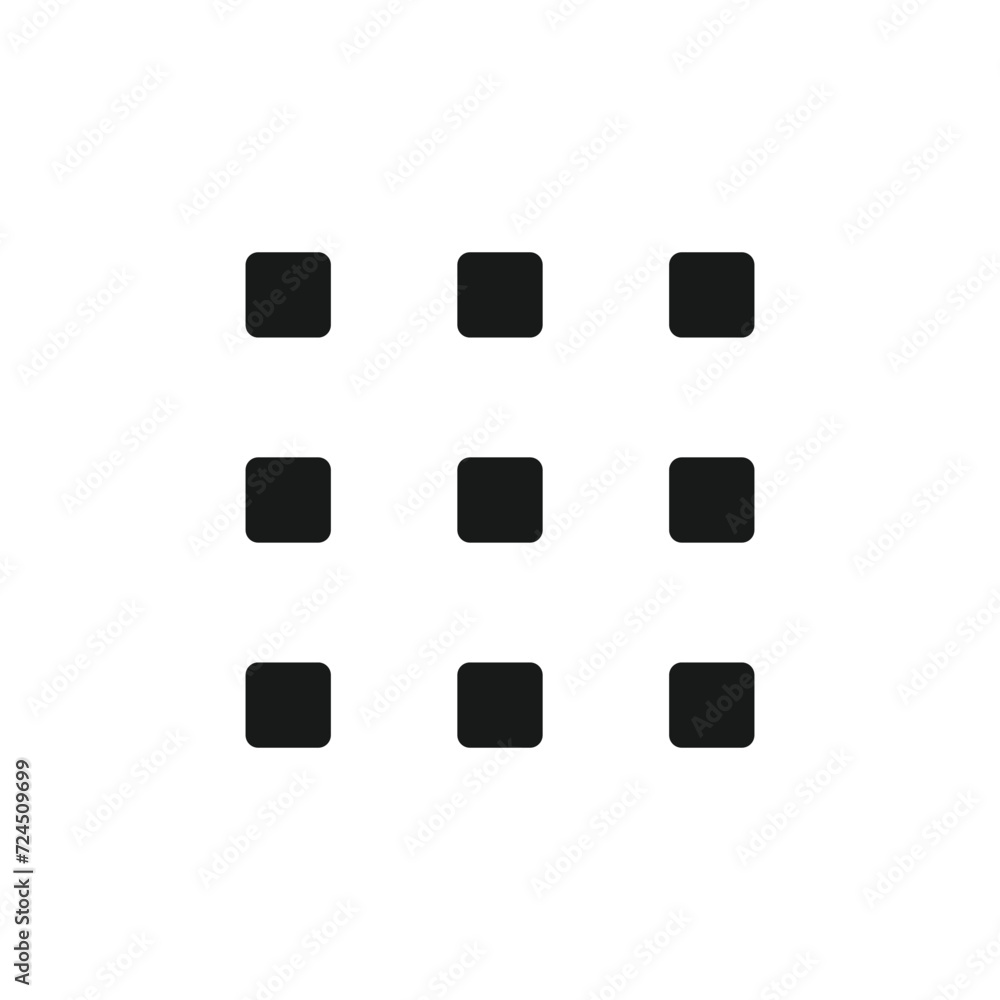 Leinwandbilder minimal set of hamburger menu flat icons. menu icons vector set of ui design elements.