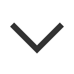 down arrow icon isolated on a white background.