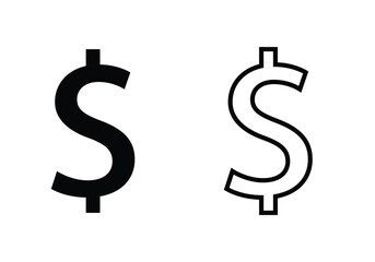 money dollar icon for your web site design, logo, app, UI. money symbol