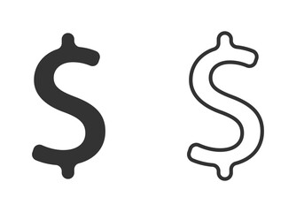 money dollar icon for your web site design, logo, app, UI. money symbol