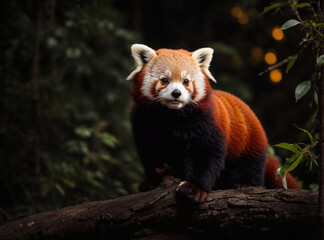 Red panda in the forest
