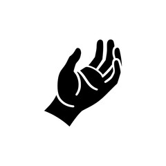 simple hand logo vector illustration template design