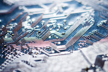 Close-up of a integrated circuit