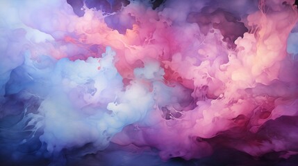 Obraz na płótnie Canvas Cosmic Swirls: Enigmatic Space Background in Soft Purple and Blue Hues