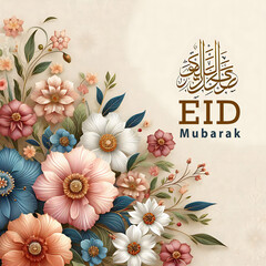Eid mubarak islamic greeting card background,Eid Mubarak Festival Design Template.holy muslim eid mubarak festival wishes greeting design