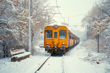 Train in the snow generative ai 