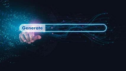 Generate Ai. artificial intelligence Innovation changes the world With the most advanced technology...