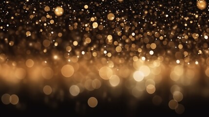 Background of abstract glitter lights. gold and black
