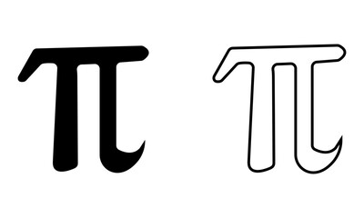 Pi Symbol Vector