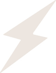 Cute thunderbolt element vector