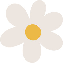 Cute flower element vector