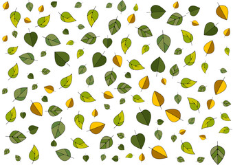 Arrière plan Fond nature feuillage feuilles multiple arbres et plantes automne printemps vertes