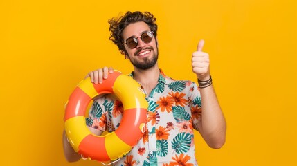 Summer Ready with Thumbs Up and Lifebuoy