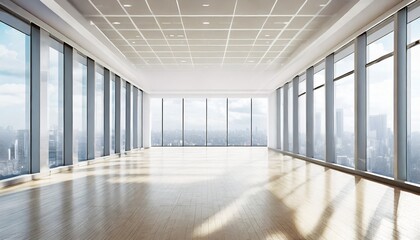 open space office room conference room office room office with windows zoom virtual background large office large windows ai generative