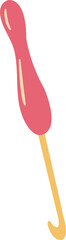 Knitting needle, hook