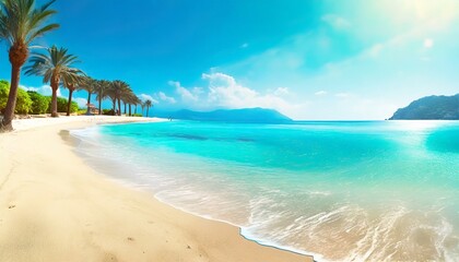 Fototapeta na wymiar beautiful mediterranean tropical beach background