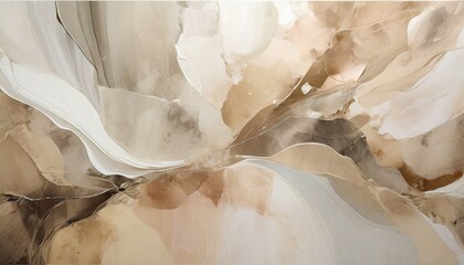 interior painting in the style of abstraction with alcohol ink in beige tones suitable for wallpaper and murals