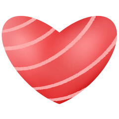 Heart red and pink illustration.