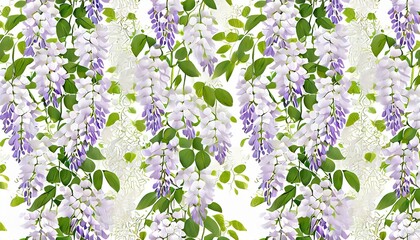white wisteria seamless pattern for fabrics paper wallpaper