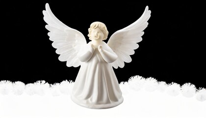 little white guardian angel png christmas decoration