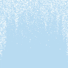 Magic falling snow christmas background. Subtle