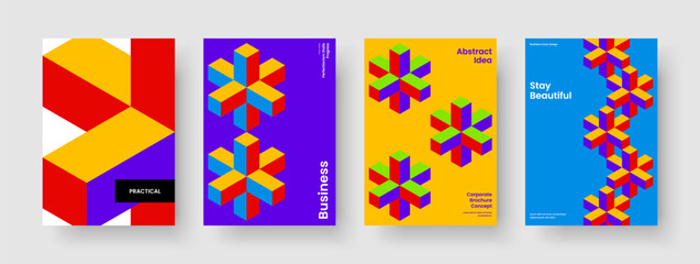 Creative Report Template. Geometric Banner Layout. Isolated Business Presentation Design. Background. Flyer. Brochure. Poster. Book Cover. Handbill. Portfolio. Pamphlet. Brand Identity. Journal