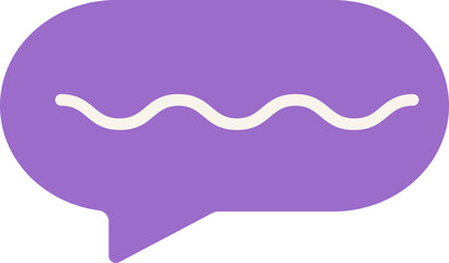 Cute speech bubble element vector