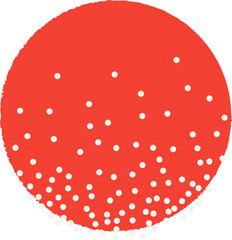 Hand drawn funky organic shape element vector