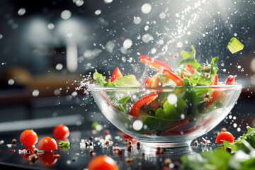 Dynamic salad toss