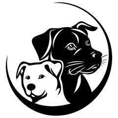 Simple Dog Logo Vector Illustration