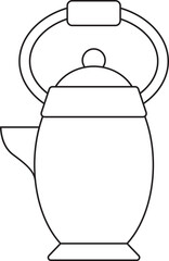 Kettle Thin Line Icon
